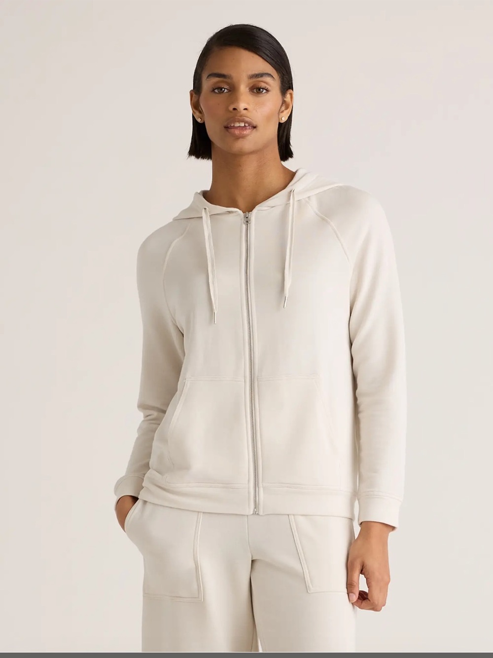 QUINCE  SuperSoft Fleece Full-Zip Tracksuit Hoodie & Pants Size S NWT